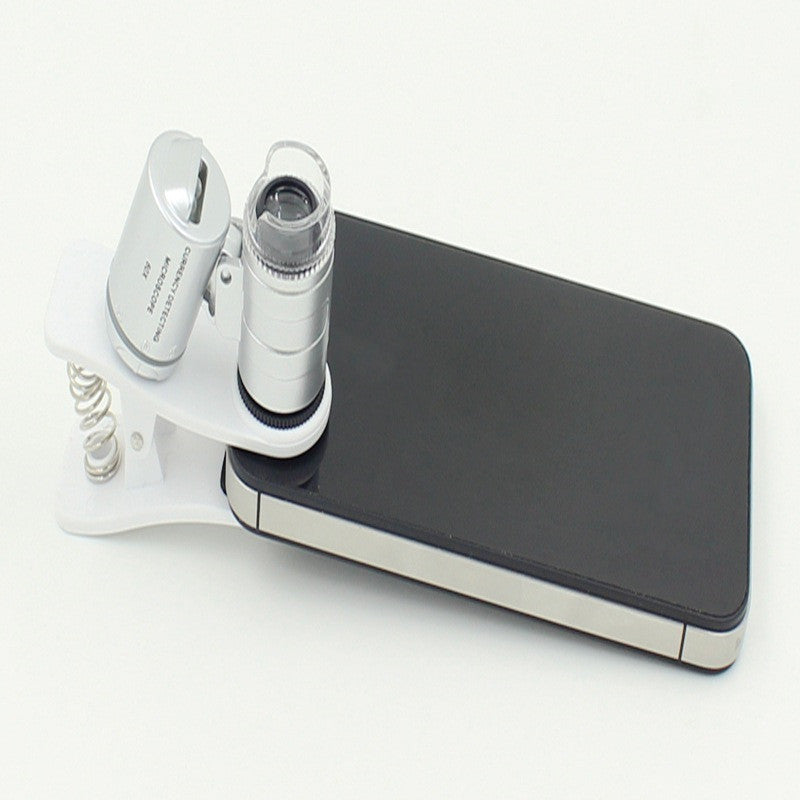 60x Mobile Microscope with LED & UV Lights