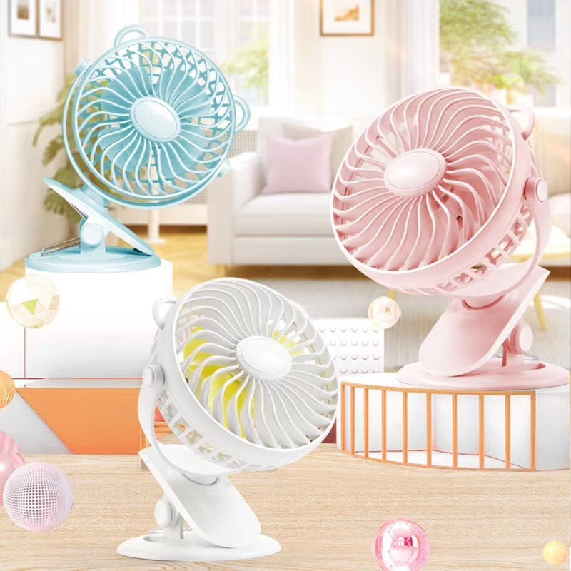 360 Silent Stroller Clip Fan - Portable & Quiet