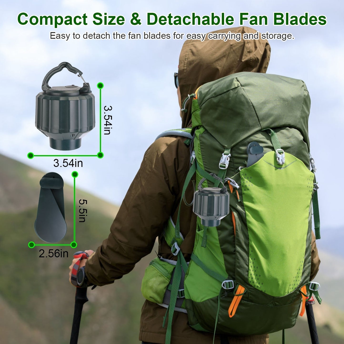 3-in-1 LED Fan: Light, Power Bank & Quiet Breeze