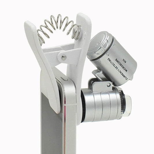 60x Mobile Microscope with LED & UV Lights