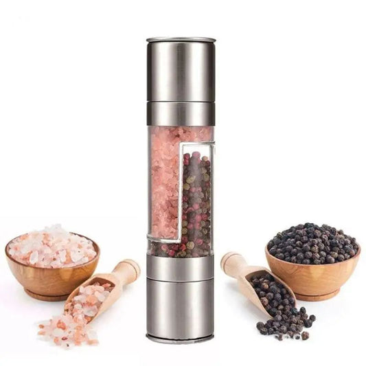 2-in-1 Stainless Steel Salt & Pepper Grinder