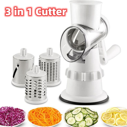 Effortless 3-in-1 Vegetable Slicer & Chopper