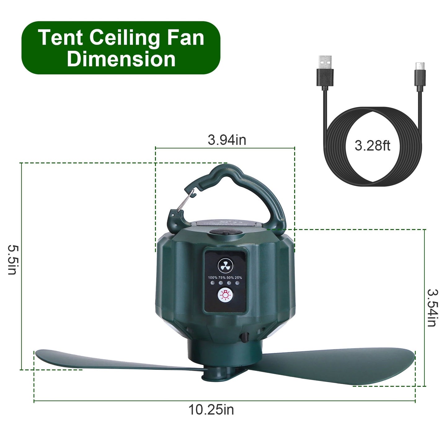 3-in-1 LED Fan: Light, Power Bank & Quiet Breeze