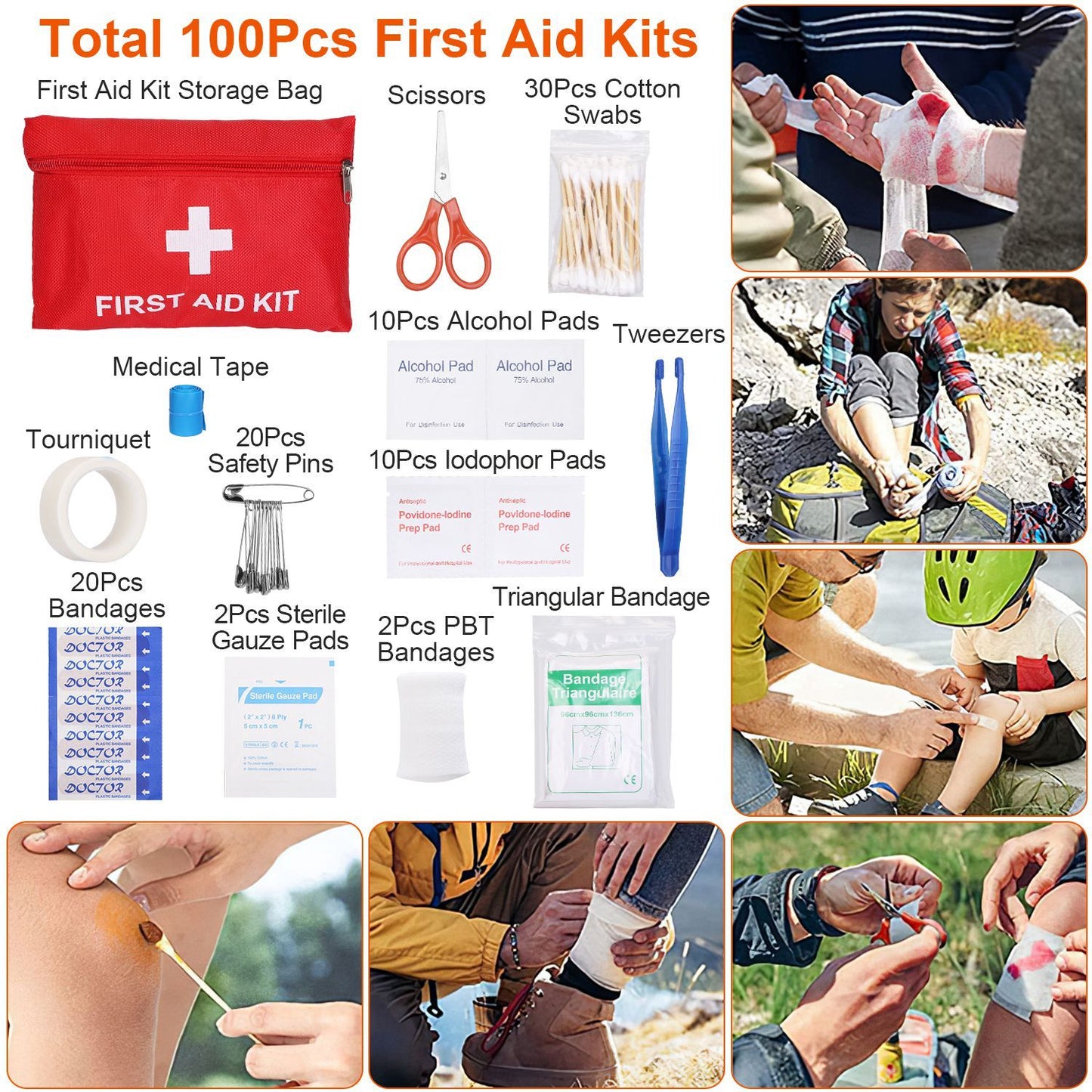 125-Piece Tactical Survival & First Aid Kit